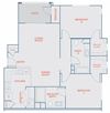 Two bedroom floor plan